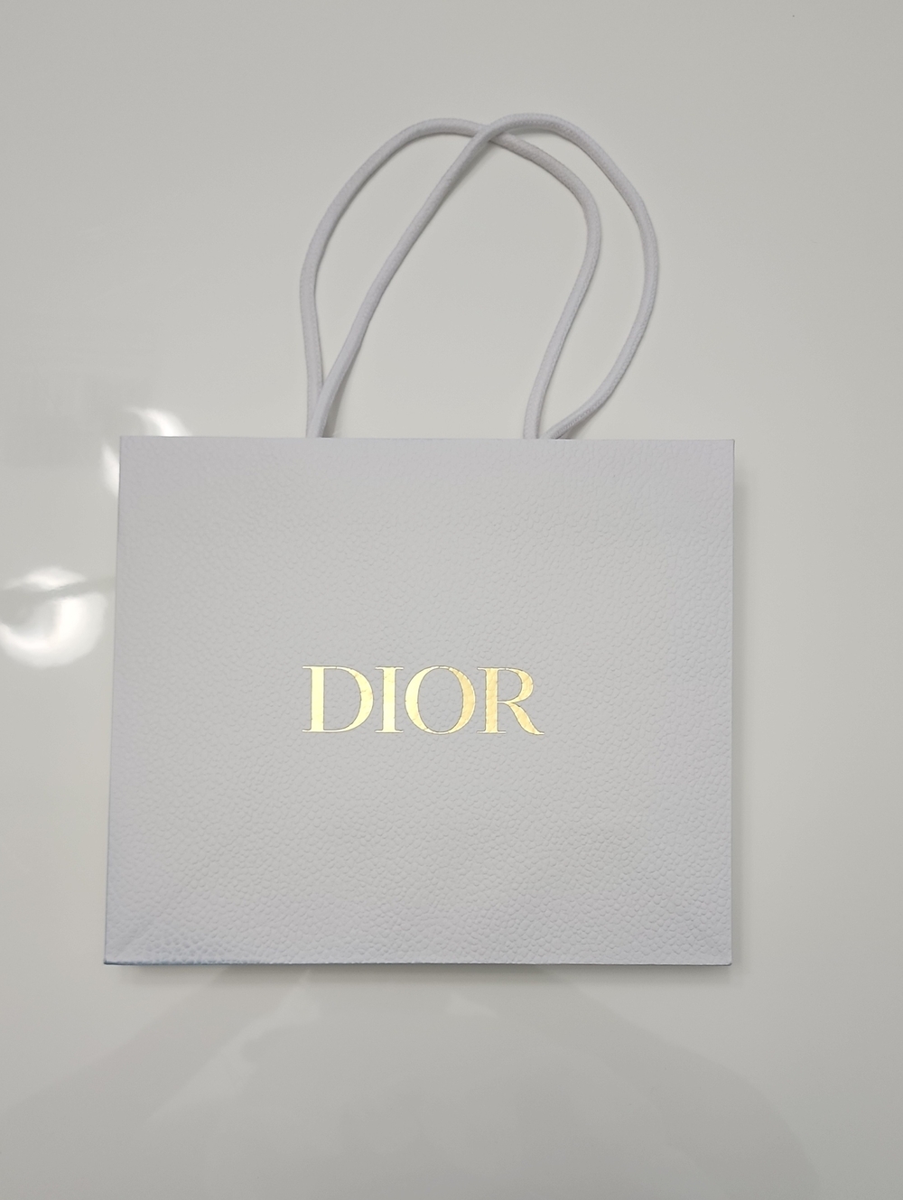 Dior Beauty White Gold Paper Gift Bag
